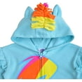 thumbnail image 3 of My Little Pony Girl's Rainbow Dash Roleplay Hoodie with 3D Ears, Mane and Wings, 3 of 4