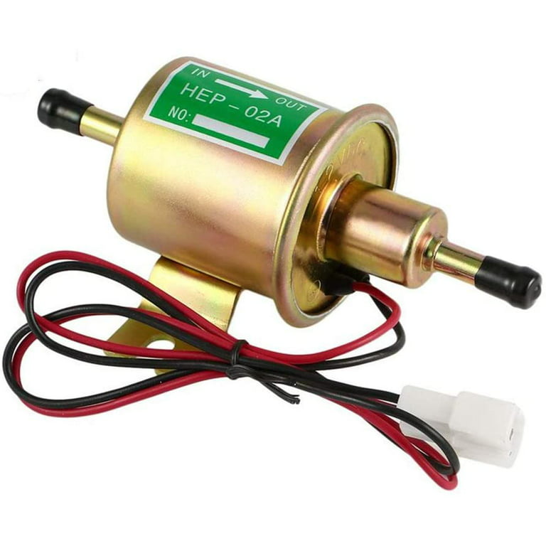 CarBole 12V Universal Electric Fuel Pump, 4-7 Psi Hep-02A