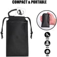 thumbnail image 7 of Portable Door Lock Unbranded Extra Lock for Privacy Safety in Hotel Apartment Dorm Travel Black, 7 of 7