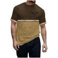 thumbnail image 2 of Wancir Western T Shirts for Men Short Sleeve Vintage Western Aztec Shirts Retro Deer Reindeer Graphic Tee, 2 of 5