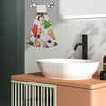 thumbnail image 5 of Easygdp Christmas Gingerbread Cookies Kitchen Hand Towels Hanging Tie Towels Fast Drying Dish Cloth with Loop for Bathroom Restroom Home Decor, 5 of 7