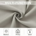 thumbnail image 5 of NICETOWN Natural Blackout Curtains for Bedroom, Grommet Thermal Insulated Light Blocking Curtains Energy Saving Privacy Small Window Treatments, 42"x18", 2 Panels, 5 of 7