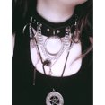 thumbnail image 2 of Joyería gótica-Gargantilla de cuero ajustable Collar gótico para mujer-PU O forma Punk Rock negro Collar suave cadena gargantilla Cosplayer Sincero  Hogar, 2 of 4