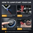 thumbnail image 3 of BIUBLE 4500A  Car Jump Starter with LED Flashlight, 12V Battery Booster Charger For Gas And Diesel Engines, 3 of 9