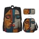 thumbnail image 1 of Disketp Abstract Colorful Duality Mochila Estampada de Gran Capacidad con Lonchera y Estuche, Set de 3 Piezas para Estudiantes, 1 of 7