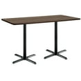 thumbnail image 3 of KFI Studios Mode 2.5' x 6' Dining Table, Designer White, Black X Base, 3 of 3