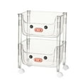 thumbnail image 1 of Lipstore Chariot Roulant Chariot de Rangement Multifonction Chariot de Rangement sur Roues Chariot Utilitaire en Forme de u 2 Couches, 1 of 8