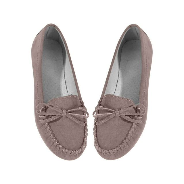 Amzcrzy Zapatos de mujer,Zapatos de mujer,Zapatillas de mujer, Zapatos de mujer de moda cómodos con punta redonda y tacón bajo, con lazo, color liso, informales Sandalias Mujer Zapatillas De Casa