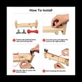 thumbnail image 2 of Paracord Jig Bracelet Maker Wood Jig Bracelet Maker U Shape Clear Scale Bracelet with 2 Clamp, 2 of 6