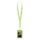 thumbnail image 2 of Portatarjetas Lovoski Slim de piel sintética de doble cara con cremallera y correa para el cuello Verde, 2 of 9