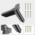 thumbnail image 4 of WRISTBIQUE 4Pcs Stable Iron Cabinet Feet 8x14in for Coffee Table, 4 of 8