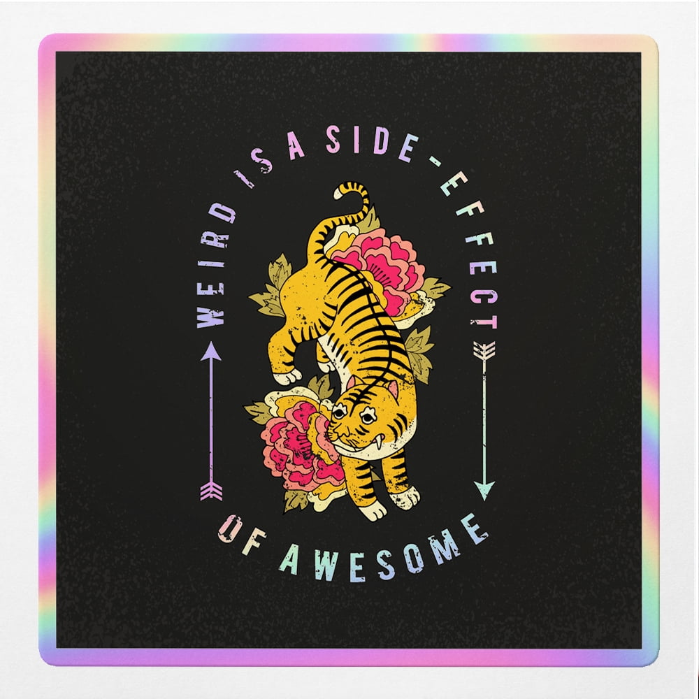 Angdest Club Holographic Decal Stickers Of Weird Is A Side-Effect Of ...