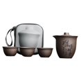 thumbnail image 2 of Juego de té de viaje con tazas, elegante, ligero y práctico, con bolsa organizadora, juego de tetera Kungfu para regalo de inauguración de la casa de Nan De, 2 of 8