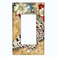 thumbnail image 5 of Metal Light Switch Plate Cover Floral Nature Butterfly Newspaper Damask BUT038, 5 of 13