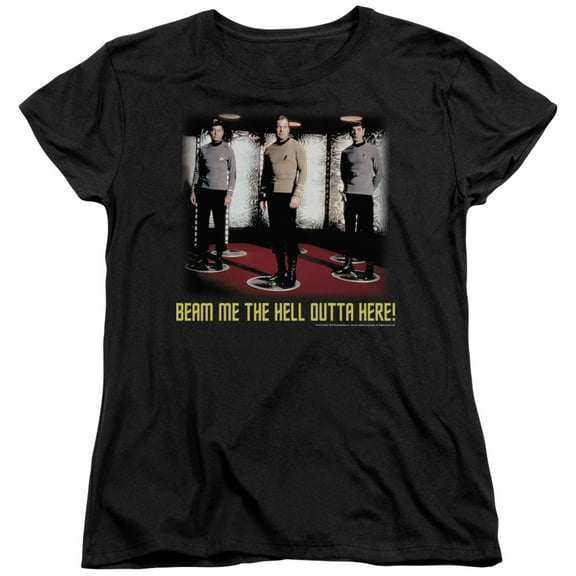 Star Trek Beam Me Out Women's T-Shirt Black