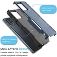 thumbnail image 6 of Tiflook For Motorola Moto G Stylus 5G (2023 Only) | XT2315 Case,Shockproof Protection Heavy Duty Armor Hard Plastic & Rubber Rugged Bumper 2-in-1 Sturdy Phone Case - Blue, 6 of 6