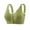 Green, variant on yievot Wireless Bras for Women Front Closure Full Coverage Bra Comfort Push up Front Close Bra for Seniors Everyday Wirefree Bras