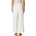 thumbnail image 3 of INSPIRE CHIC Women's Summer Pants High Waist Drawstring Loose Fit Lightweight Long Palazzo Gauze Pants XS White, 3 of 6