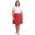 thumbnail image 7 of Turtle Bay New York Women's Pull on Skort in Twill with Elastic Waist and Front Pockets, 7 of 7