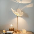 thumbnail image 4 of Night Light for Kids Led Butterfly Bedside Lamps Butterfly Shape Crystal Led Table Ambient Lamp 3 Color Adjustable Rechargeable Cordless Nightstand Lamp Night Light for Cafe Living Room Bedroom Deco, 4 of 9