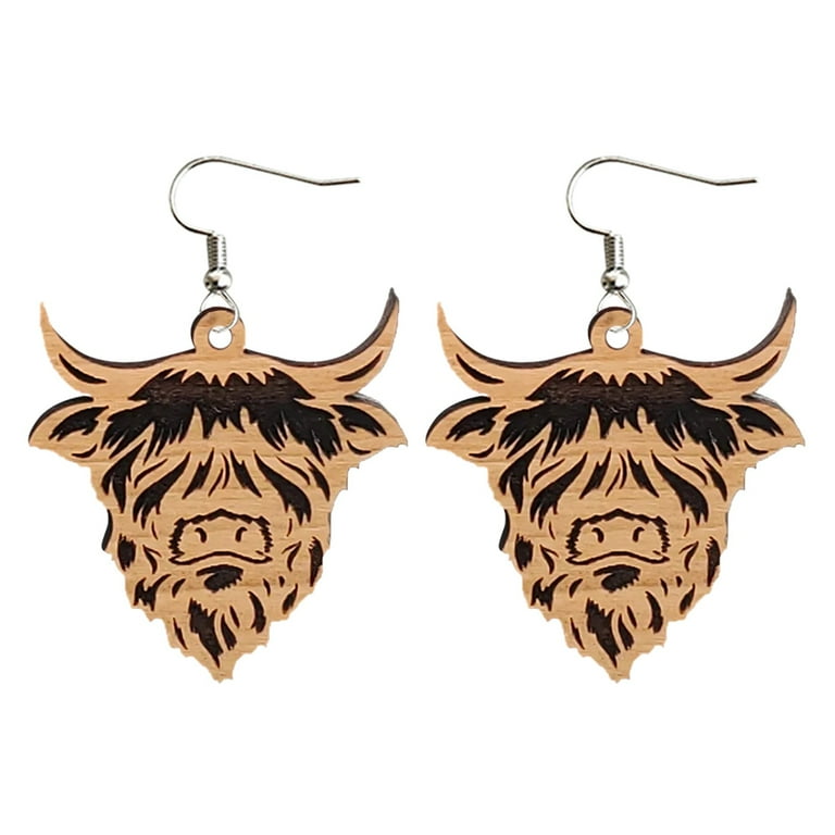Cow heart sale earrings