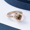 thumbnail image 4 of Glass Heart Cremation Jewelry for Ashes Holder Urn Ring for Ashes of Loved One, 4 of 7
