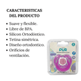 thumbnail image 2 of Chupón Ortodóntico De Silicón Rosa PÜR - 6m+, 2 of 4