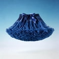 thumbnail image 5 of Miluxas Girl's Elastic Waist Petticoat Puffy Tutu Tulle Skirt Princess Ballet Dance Pettiskirts Underskirt Navy 3-4 Years, 5 of 5