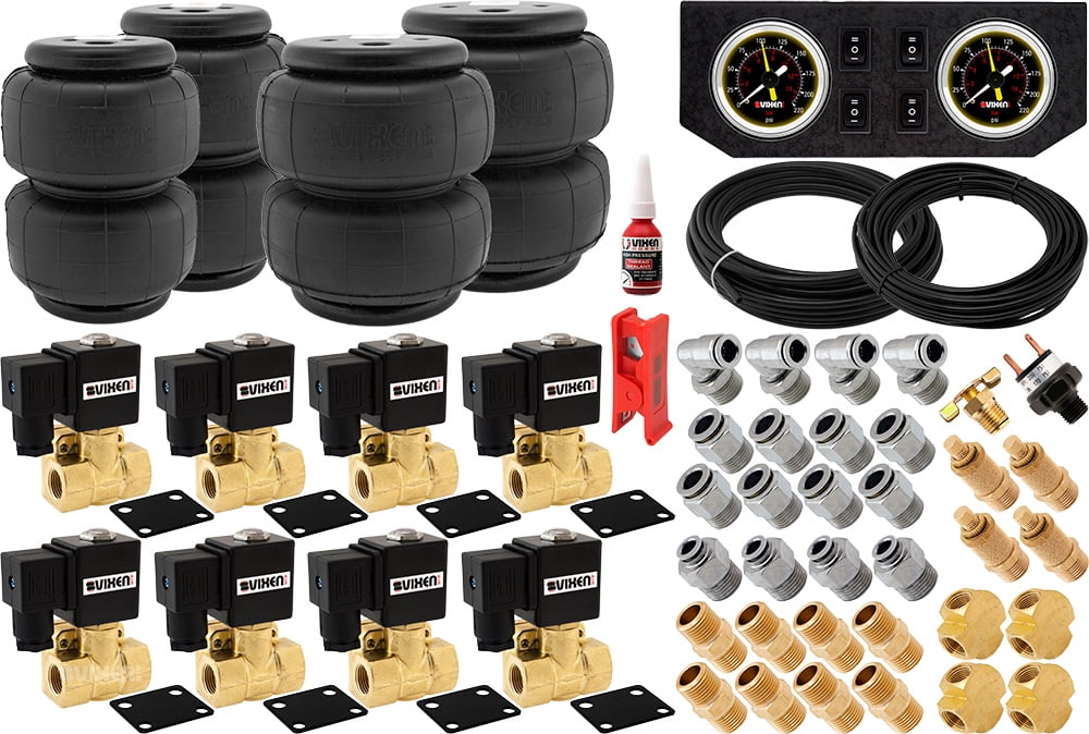 Vixen Air 3/8" NPT Air Ride Suspension High Flow Air Valves with four