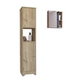 thumbnail image 1 of Pemberly Row Ensemble de Salle de Bain 2 Pcs Armoire à Pharmacie et Armoire à Linge Multicolore, 1 of 10