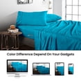 thumbnail image 4 of SGI Bedding 600 TC Egyptian Cotton Bed Sheet Set - Twin XL Size Sheets 600 Count Sheets for Twin XL Size Bed - Soft, Durable Sheets Cotton Sheets in 600 TC 18" Deep Turquoise Blue, 4 of 8