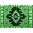 thumbnail image 1 of Ahgly Company Indoor Rectangle Abstract Emerald Green Modern Area Rugs, 8' x 12', 1 of 4
