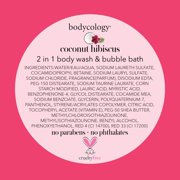 Bodycology 2in1 Body Wash & Bubble Bath, Coconut Hibiscus, 16 fl oz