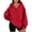 Red, variant on Tawop Hoodies for Women Womens Top Womens Sweatshirts Long Sleeve Pockets V Neck Solid Black XL