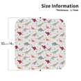 thumbnail image 2 of Kdxio Cute Dinosaur Funny Coasters,4 Pcs Leather Coasters,Housewarming Gifts,Protect Furniture from Water Marks Scratch and Damage, 2 of 8