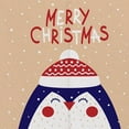 thumbnail image 3 of 1 unidad Dividir Cortinas en Pared Japonés de Navidad Hotel Pingüino Beige L, 3 of 9