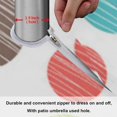 thumbnail image 6 of Coolnut 60" Polka Dots Round Tablecloth, Waterproof Spillproof Polyester Fabric Table Cover with Zipper Umbrella Hole for Outdoor Patio Garden Dining Party, 6 of 7