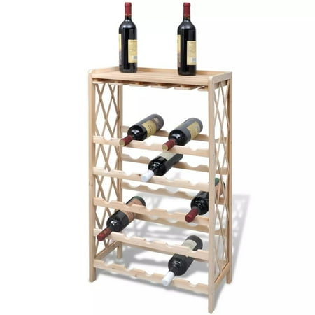 

Rack for 25 Bottles Solid Fir Wood
