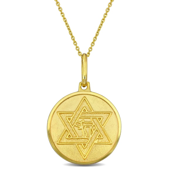 Everly Women's 10k Yellow Gold Star of David Necklace