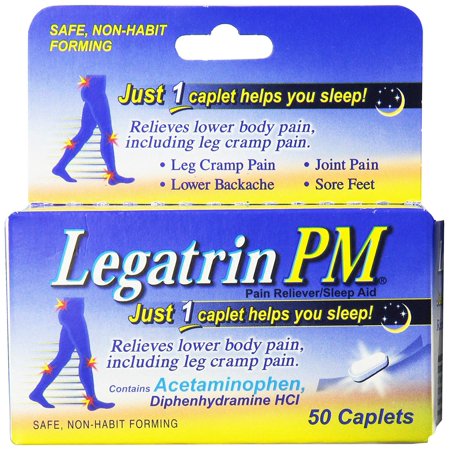 PM Pain Reliever/Sleep Aid, CapletsFor the occasional relief of sleeplessness and minor muscle aches and pains, such as leg cramps. By