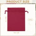 thumbnail image 2 of Uxcell Satin Drawstring Gift Bags for Jewelry, Candy, and Party Favors Dark Red 6 x 8 Inch, 2 of 7