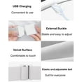 thumbnail image 3 of Yeamon Portable Electric Heating Pad for Cramps, Fast 4 Heat Levels,4 Massage Modes,FSA HSA Eligible,Milky White, 3 of 8