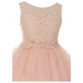 thumbnail image 3 of Big Girls' Dress Lace Tulle Pageant Holiday Christmas Party Flower Girl Dress Rose Size 8 (M10BK49), 3 of 4