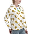 thumbnail image 6 of Cauagu Leopard Print for Women's Hooded Sweatshirts Pullover Hoodie for Women Fall Workout Sweat Long Sleeve Preppy Sweatshirts-X-Large, 6 of 7