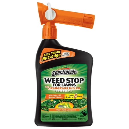 - Spectracide Weed Stop For Lawns Plus Crabgrass Killer Concentrate, Ready-to-Spray, 32-fl oz