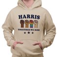 thumbnail image 2 of Harris Together We Rise Hoodie Sweatshirt Unisex 2X-Large Sand, 2 of 5