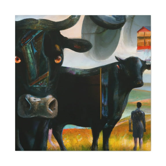 Black Angus Dreamscape - Canvas