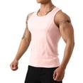 thumbnail image 1 of pstuiky Camisetas sin mangas, Camiseta de verano para hombre, color liso, sin mangas, cuello redondo, informal, deportiva, cuello redondo Tops elegantes para mujer l, 1 of 5