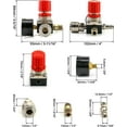 thumbnail image 2 of Regulador de presión de compresor de aire de 1/4" (válvula de cuatro vías), regulación de presión de válvula con conexión 140 psi 12 bar, 2 of 5