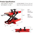 thumbnail image 3 of Motorcycle Jack, Motorcycle Lift, Motorcycle Lift Jack, Motorcycle Center Scissor Lift Jack Hoist Stand Bikes ATVs Scooter Crank Stand with Saddle and Safety Pins 1100 LB, 3 of 9
